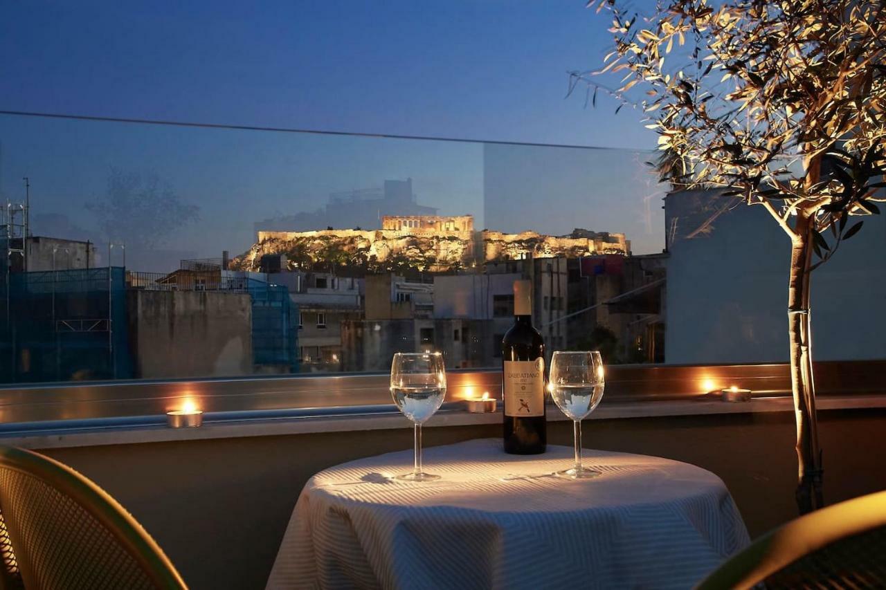 Spacious Suite W. Huge Balcony + Acropolis View Athén Kültér fotó