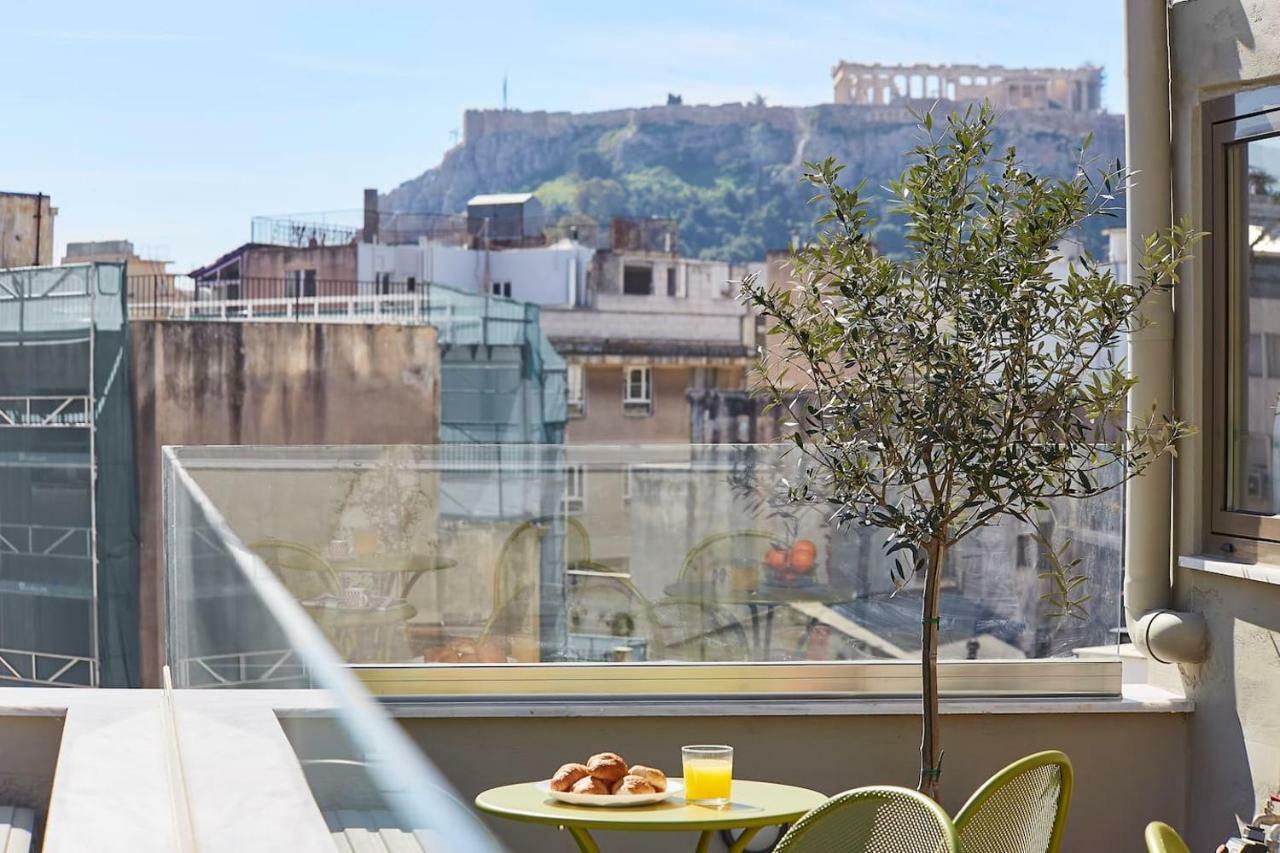 Spacious Suite W. Huge Balcony + Acropolis View Athén Kültér fotó